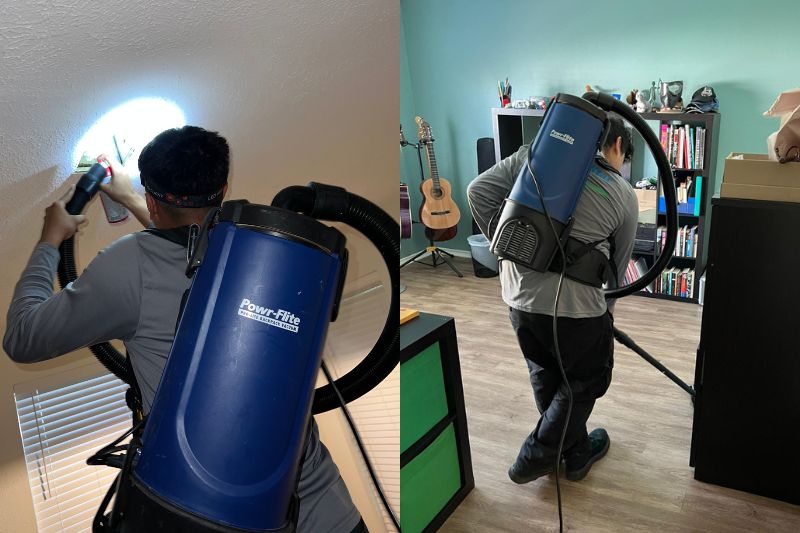 vacuuming is a part of professional air duct cleaning 