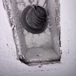 cleaned air duct register after mold removal - Baytown TX