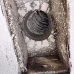 Condensation buildup inside air duct system in Baytown Texas