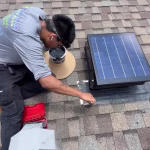 Solar attic fan installation service by Top Star Air Pros